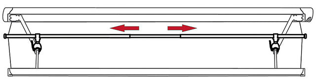 Magic Rafter Pro tension rod 350 - 450 cm