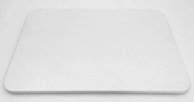 Lightweight tabletop VierTec 80 x 45 cm, col. white polished chrome