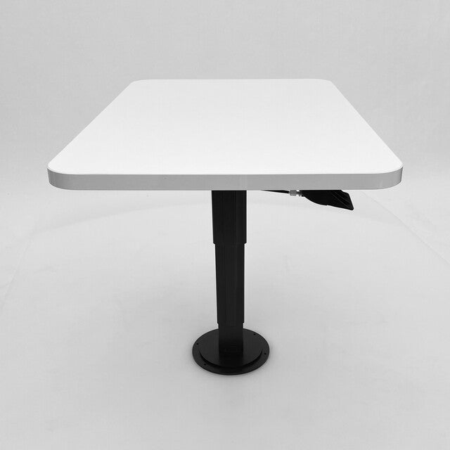 Lightweight tabletop VierTec 80 x 45 cm, col. white polished chrome