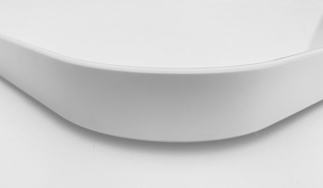 Lightweight tabletop VierTec 80 x 45 cm, col. white polished chrome