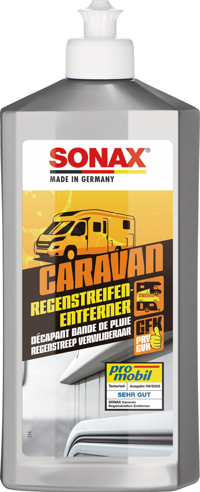 SONAX® Rain Stripe Remover CARAVAN Turinys 0,5 l