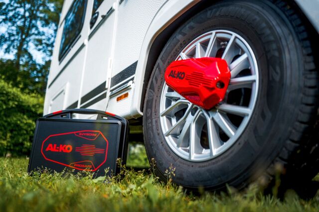 AL-KO Prosafe wheel clamp Color red