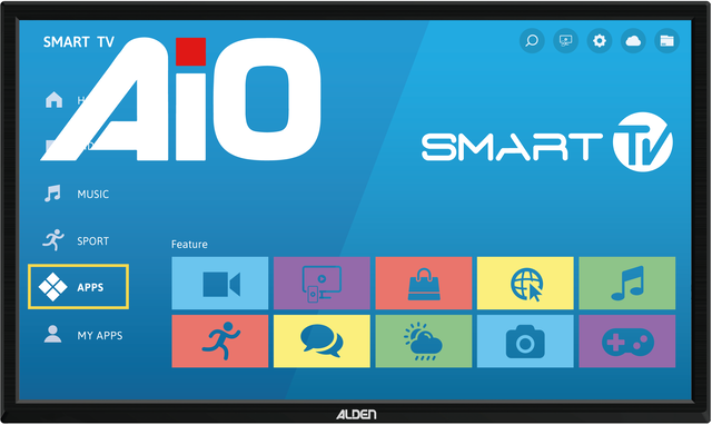HD LED Smart TV AIO 19 colių juodas