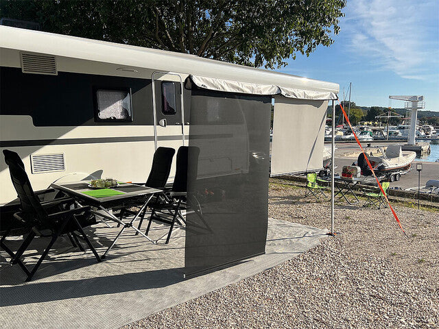 Glare protection for SunBreak awnings