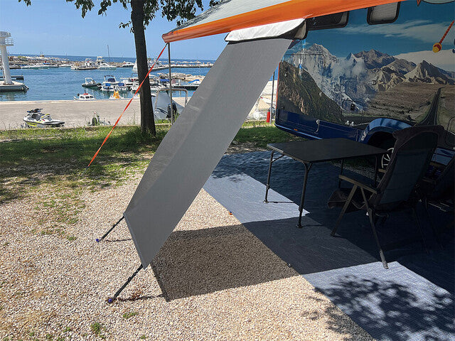 Glare protection for SunBreak awnings