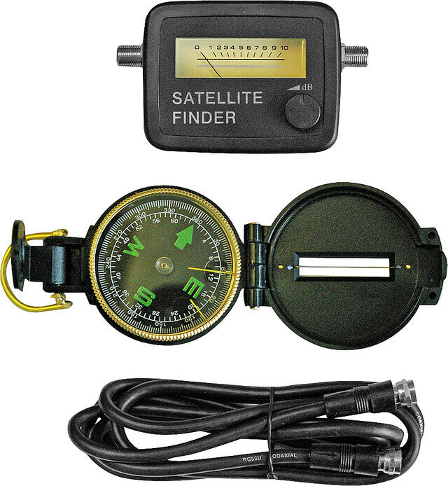 Satellite system Portable Sat Kit Light 54 cm inkl. Receiver und easy find LNB