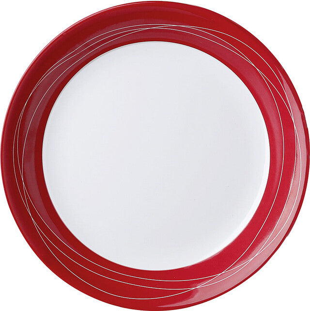 Melamino Brunner pietų lėkštė Cosmic diam. 25 cm Spalva balta / raudona