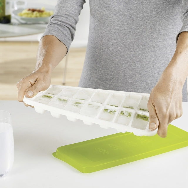 Ice cube tray Joseph Joseph QuickSnap Plus flexible, stackable, with cover
