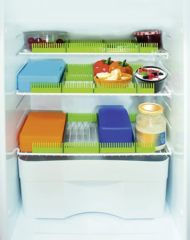 Dividers purvario Pure Lemon for fridges 8 pcs. with mounting clips