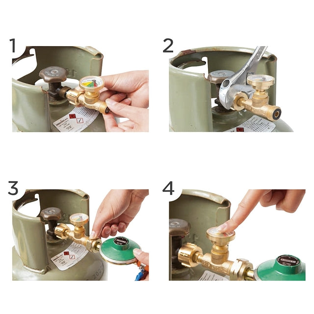 GasStop emergency shut-off for propane gas bottles German version