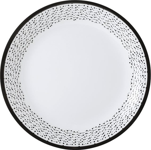 Melamino Brunner pietų lėkštė Praline diam. 25 cm Spalva balta/juoda