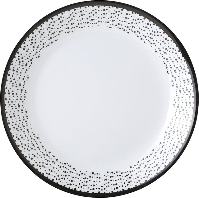 Brunner melamino desertinė lėkštė Praline diam. 20 cm Spalva balta/juoda