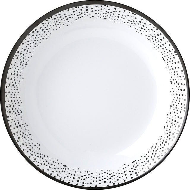 Brunner melamino sriubos lėkštė Praline diam. 21 cm Spalva balta/juoda