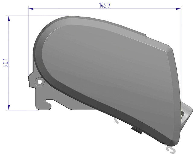 Roof awning Thule Omnistor 6300 325 x 250 cm Fabric col. mystic grey Housing col. white 12 V