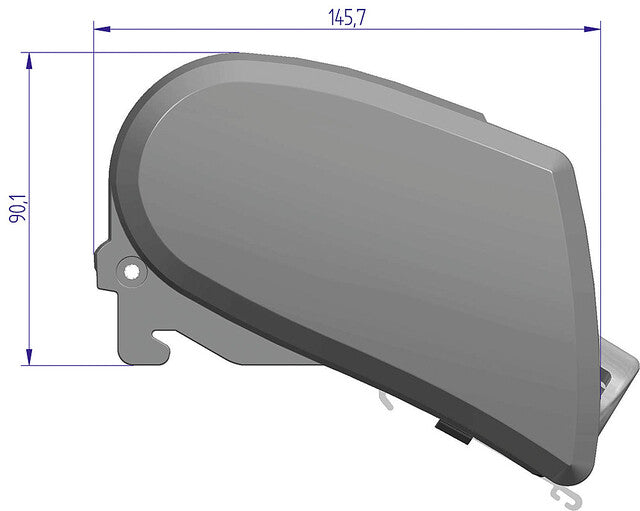 Roof awning Thule Omnistor 6300 325 x 250 cm Fabric col. mystic grey Housing col. silver 12 V
