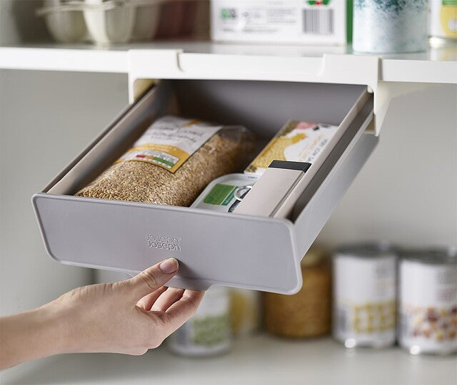 Joseph Joseph drawer for fitting on a shelf CupboardStore col. wh. / grey