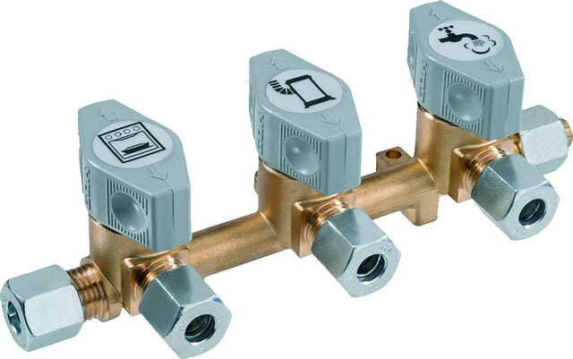 Raj. blokas DSV-AB3 PS 5 bar RVS8 x 3xRVS8 x RVS8