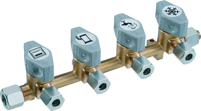 Raj. blokas DSV-AB4 PS 5 barai RVS8 x 4xRVS8 x RVS8 ML+DL