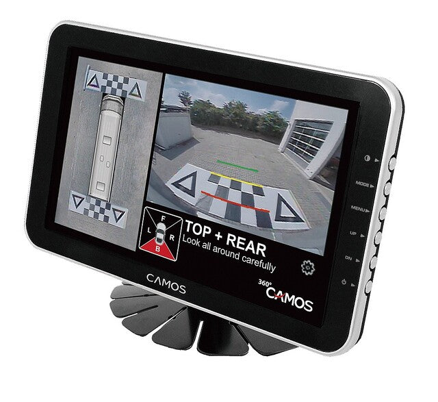 Camos atbulinės eigos vaizdo sistema 360° Camos HD