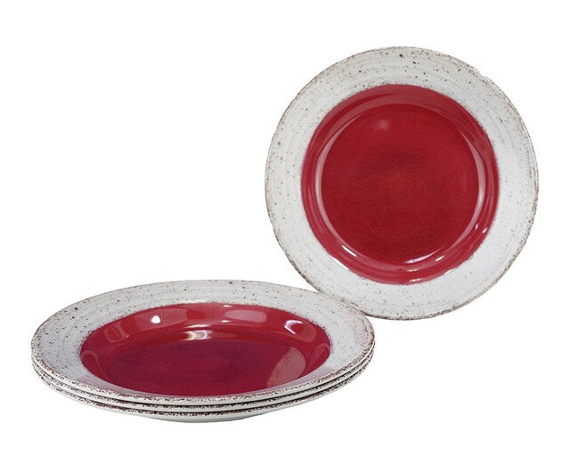 Komplektas giliosios plokštelės melaminas Gimex Casa Terracotta 4 vnt. Spalva terakotos pilka