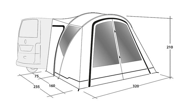 Drive-away awning Outwell Lakecrest