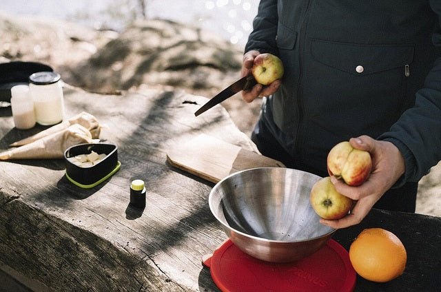 Campfire Serving Kit PRIMUS Col. stainless steel/red