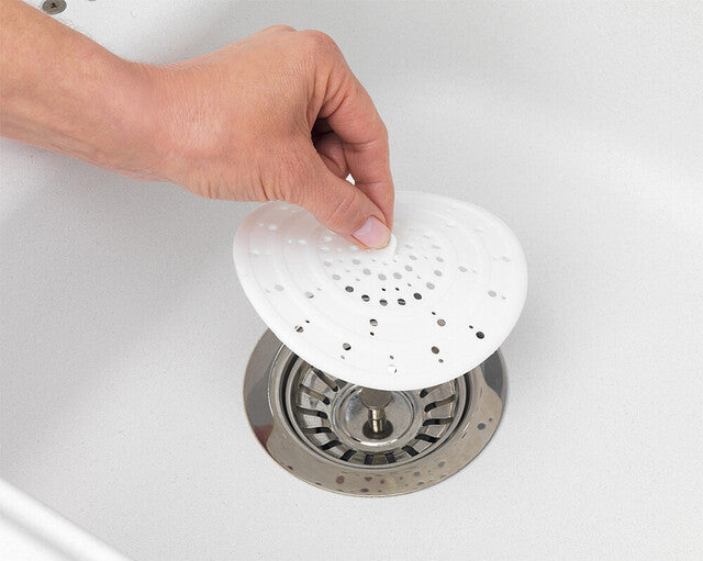 Drain sieve WENKO col. white Silicone