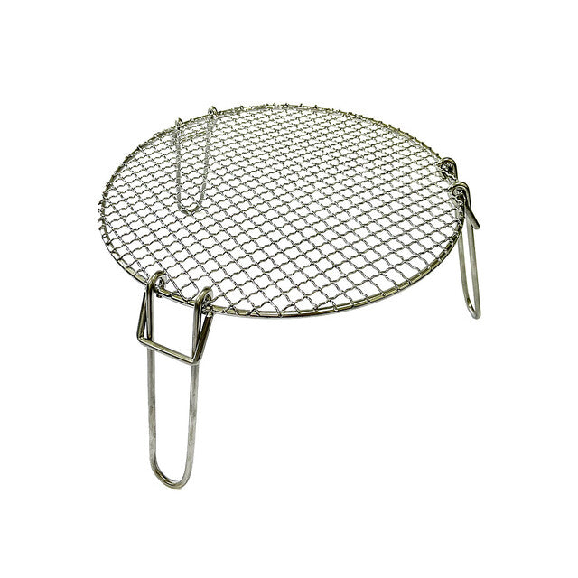 Virimo stovas ir grotelės VALHAL OUTDOOR Nerūdijančio plieno sk. 34 cm su atlenkiamomis kojelėmis