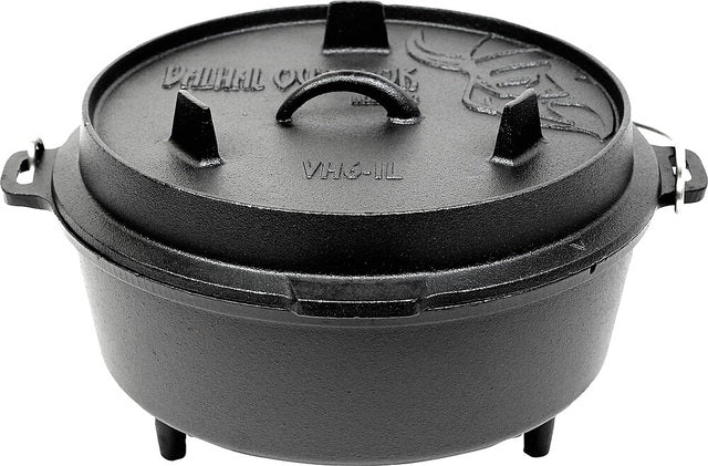 Olandiška orkaitė VALHAL OUTDOOR ketaus kojelės ant grindų 6,1 l
