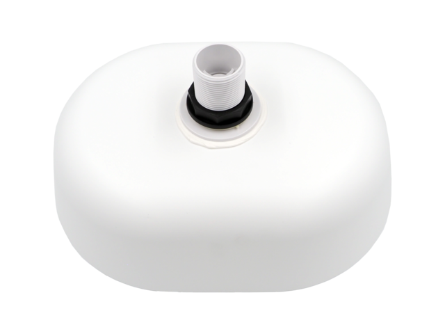 Castagnari washbasin half oval from Ocritech with pressure drain color white matt