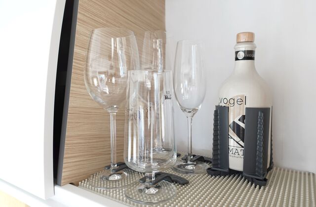 Glass holder purvario Ivy f/ wine & prosecco glasses set of 2