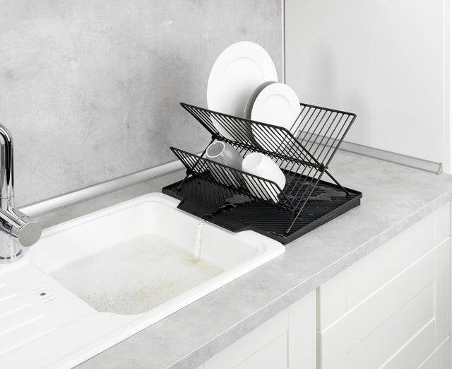 Sink mat Maximex Nelia with rack col. black