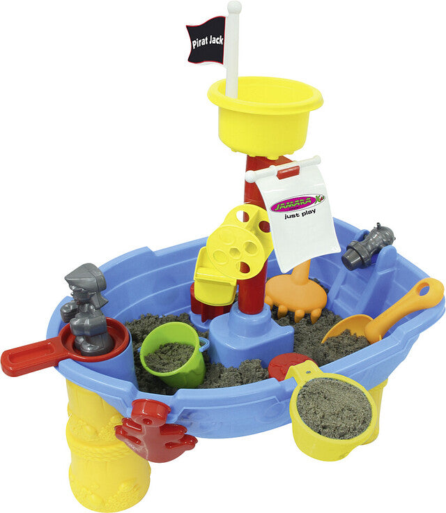Sand and water play table Jamara Pirate Jack 21 pcs.