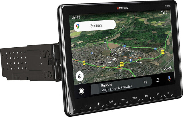 Infotainer ZENEC Z-N875 1-DIN 9 inch display, DAB+, Apple Carplay and Android Car