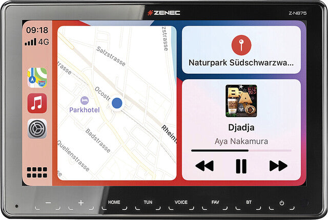 Infotainer ZENEC Z-N875 1-DIN 9 inch display, DAB+, Apple Carplay and Android Car
