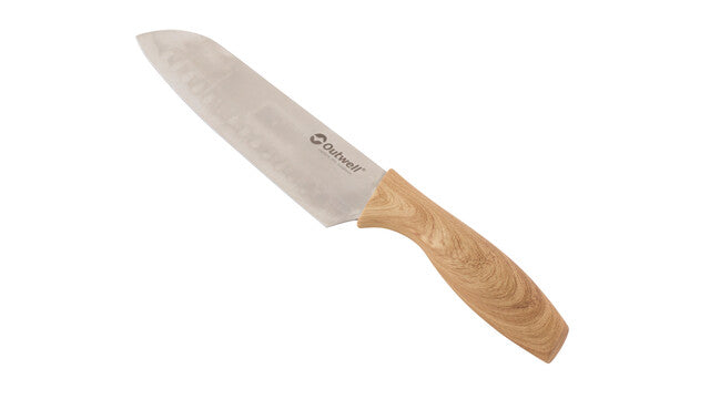Knife set with cutting board Outwell Caldas, color black