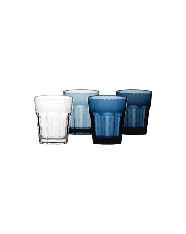 Bo-Camp stiklo rinkinys Mix and Match 4 vnt. 200 ml Spalva mėlyna