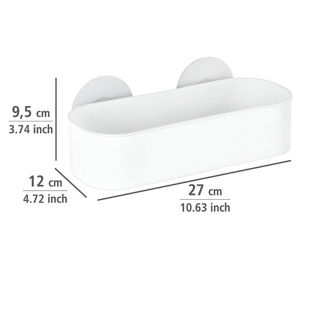 Wall shelf longitudinal Maximex Static-Loc® Osimo Colour: white