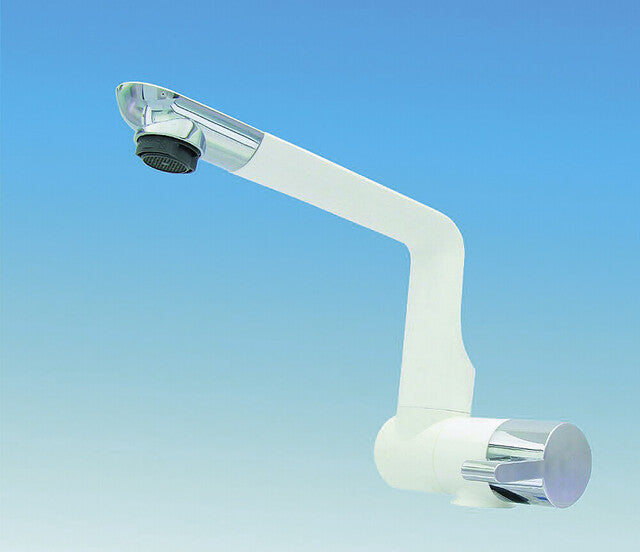 Auto. single lever mixer Comet ARONA white/chrome Outlet 16 cm, T: 8/10 mm, 45°