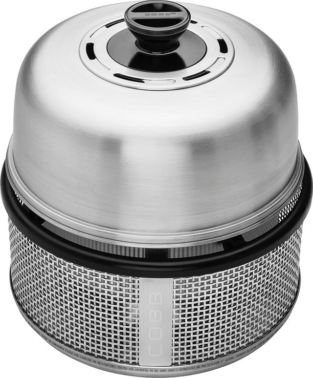 Grilis COBB Premier Air Deluxe įsk. Griddle Plus Color sidabrinė keptuvė