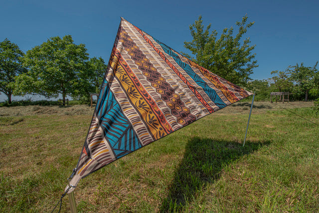 Sun sail BENT TC Zip Canvas Single, Africa design Africa print