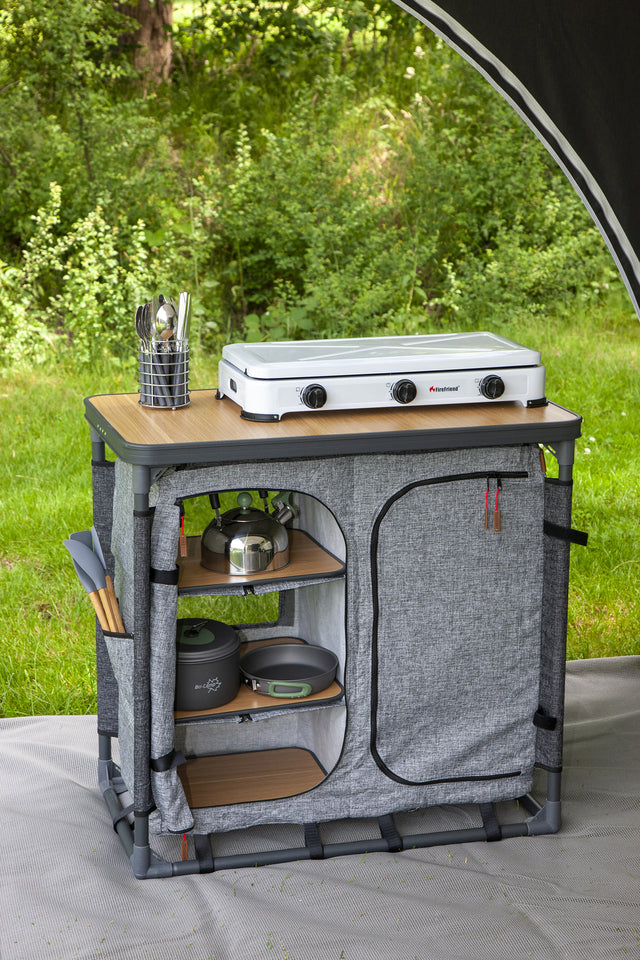 Kitchen cupboard Bo-Camp Kitchen Island Hampton Colour grey