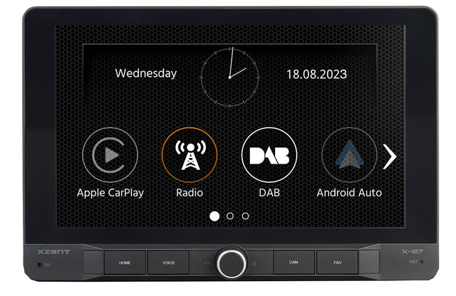 Infotainer XZENT X-127, with CarPlay and Android Auto