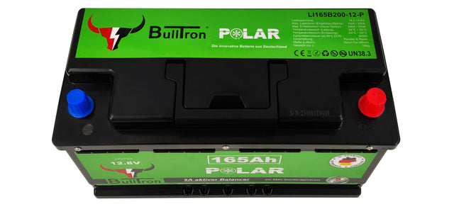 Batterie BullTron Polar 150 Ah LiFePO4 12,8 V Akku mit Smart BMS, Bluetooth App und Heizung 200 A