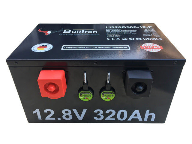 BullTron Polar 320 Ah LiFePO4 12.8 V battery with double BMS, Bluetooth app, active balancer and heater