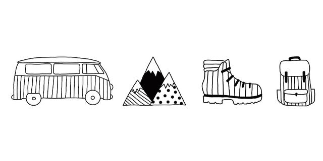 Automobilio lipdukas Adventure Shop Mountain Set juodas