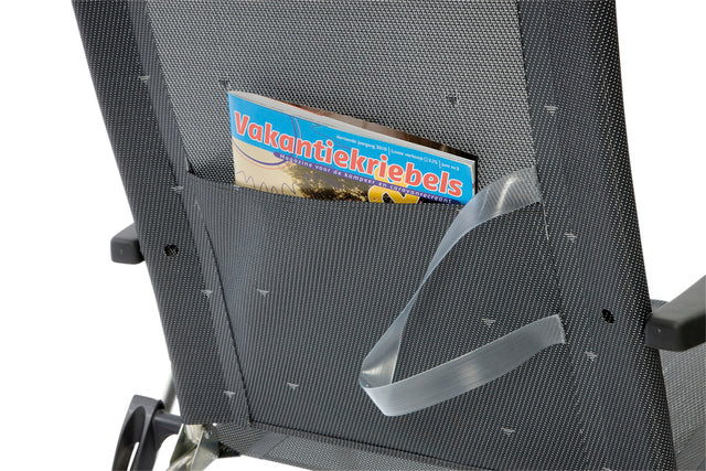 Beach chair CR AL-205/40, dark grey