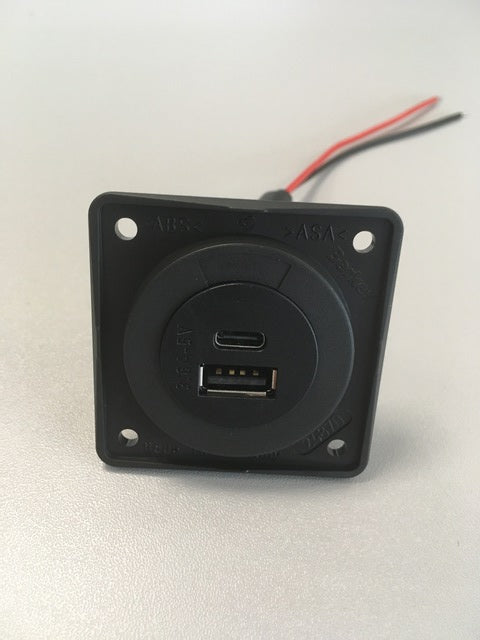 Įkrovimo lizdas Integro 12 V Power USB A+C, 18 W