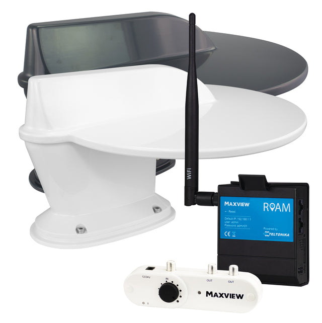 Tarptinklinio ryšio COMBO antena MAXVIEW 4G/5G WiFi interneto ir antžeminės televizijos antena LTE/DVB, sp. baltas