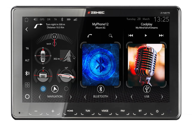 Infotainer ZENEC Z-N975 1-DIN, 9 inch display